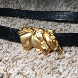 Doreen Ryan Vintage Horse Head Buckle & Belt